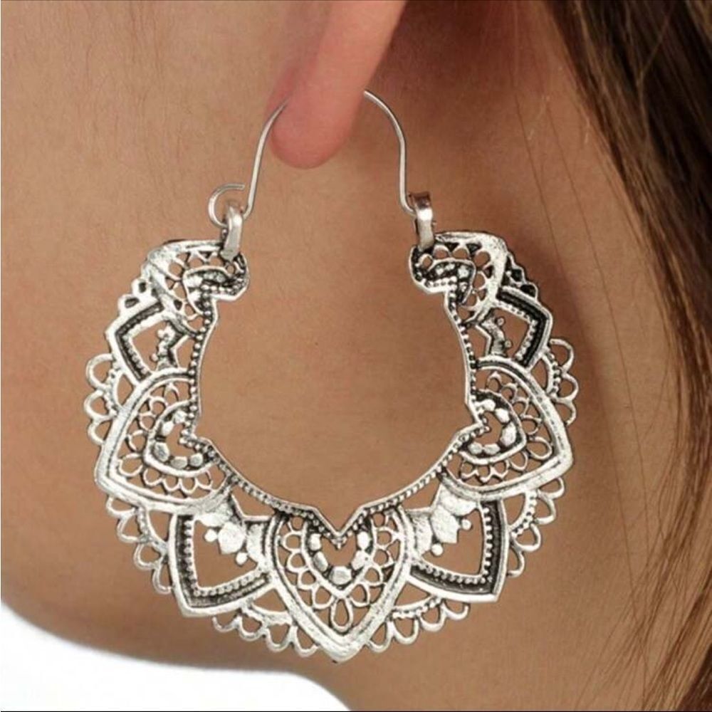 Bohemian hoop earrings M145